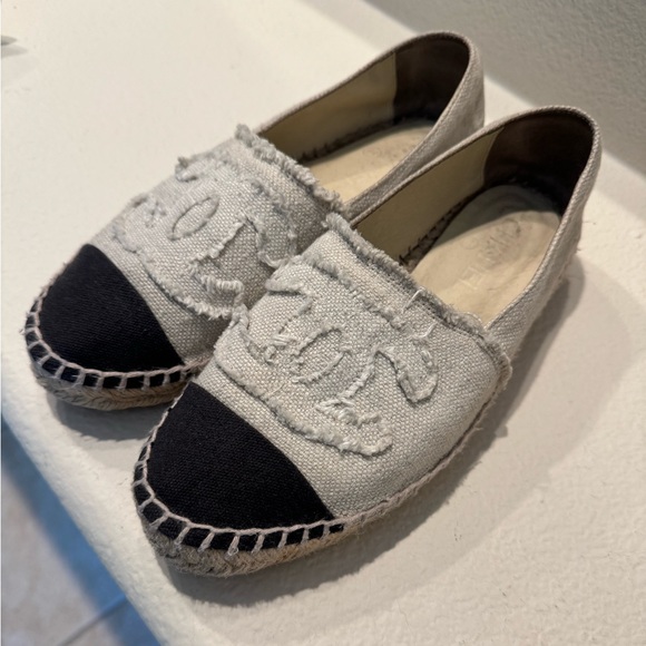 Chanel Espadrilles canvas/black Size 38 - Picture 4 of 9